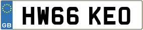 Trailer License Plate